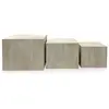 Image de Lot de 3 tables basses effet travertin beige
