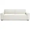 Image de Canapé convertible clic-clac 3 places tissu effet lin crème