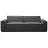 Image de Canapé clic-clac 3 places tissu bouclette gris
