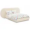 Image de Lit coffre-complet avec tête de lit modulable 140x200cm tissu
