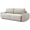 Image de Canapé convertible 3 places velours beige