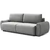 Image de Canapé convertible 3 places velours gris