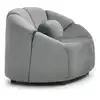 Image de Fauteuil design arrondi velours gris
