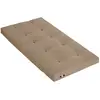 Image de Matelas futon coton recyclé taupe 90x190