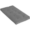 Image de Matelas futon coton + fibres gris clair 90x190cm