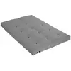 Image de Matelas futon coton fibres gris clair 140x190