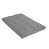 Image de Matelas futon coton + fibres gris clair 160x200