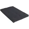 Image de Matelas futon coton + fibres gris anthracite 140x190