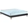 Image de Matelas ressorts fermes biconiques sommier 140x190 sommier noir