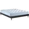 Image de Ensemble matelas ressorts cosmos + sommier 140x190 sommier noir