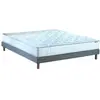 Image de Matelas ressorts fermes biconiques sommier 140x190 sommier gris