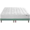 Image de Matelas ressorts cosmos + sommier 2x80x200 sommier vert celadon