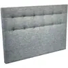 Image de Tete de lit capitonnee crepuscule gris souris 180x115cm