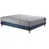 Image de Ensemble matelas ressorts ensachés et sommier bleu marine 140x190
