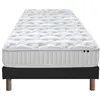Image de Ensemble matelas ressorts astre + sommier 90x190cm noir
