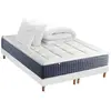 Image de Matelas mémoire de forme sommier couette oreillers noir 2x80x200