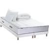 Image de Matelas ressort 7 zones sommier oreiller couette 180x200 blanc