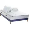 Image de Matelas ressort 7 zones sommier oreiller couette 140x190 bleu