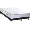 Image de Matelas ressort 7 zones mémoire de forme sommier 2x80x200 noir