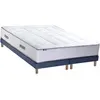 Image de Matelas ressort 7 zones mémoire de forme sommier 2x80x200 bleu