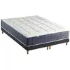 Image de Matelas ressort 7 zones mémoire de forme sommier 2x80x200 noir