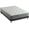Image de Ensemble matelas ressort 7 zones face hiver/eté 160 x 200 noir
