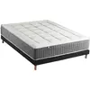 Image de Ensemble matelas ressort 7 zones + sommier max 160 x 200 noir