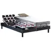 Image de Lit électrique à plots matelas mousse 35hr anthracite 2x90x200