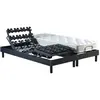 Image de Lit électrique relaxation à plots + matelas 100% latex 2x80x200