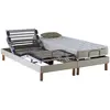Image de Lit électrique de relaxation matelas 100% latex beige 2x70 x 190
