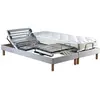 Image de Lit électrique de relaxation matelas 100% latex gris 2x90 x 200