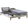 Image de Sommier électrique beige et matelas mémoire forme 2x70 x190