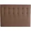 Image de Tête de lit capitonnée eden moka chenille bouclettes 180x200