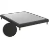 Image de Sommier bois massif chenille bouclettes crème 140x200