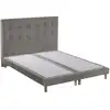 Image de Ensemble sommier + tête de lit gris anthracite 2x90x200