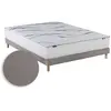 Image de Matelas mousse hd nuvia sommier chenille bouclettes gris 140x190