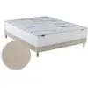 Image de Matelas mousse elysia sommier chenille crème crème 140 x 200