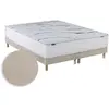 Image de Matelas mémoire de forme memoria sommier chenille crème 2x80 x 200