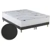 Image de Matelas mémoire de forme sommier chenille gris anthracite 2x80 x 200