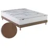 Image de Matelas mousse sommier chenille bouclettes crème 140x190