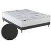 Image de Matelas mémoire de forme sommier chenille gris anthracite 140x190