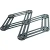 Image de Dessous de plat étirable en inox anthracite 19x35 cm gris en acier