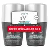 Image de Vichy Homme Dermo-Détranspirant Invisible Protect 72H Lot de 2 x 50ml