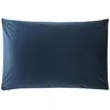 Image de Housse de coussin uni en velour bleu russe 40x60