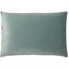 Image de Housse de coussin uni en velour vert forêt 40x60