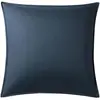 Image de Taie d'oreiller en satin de coton bleu 65x65