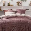 Image de Housse de couette en percale de coton violet 200x200