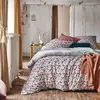 Image de Housse de couette en percale de coton violet 140x200