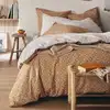 Image de Housse de couette en de coton jaune 240x220