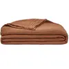Image de Couvre lit en gaze de coton roux 260x240